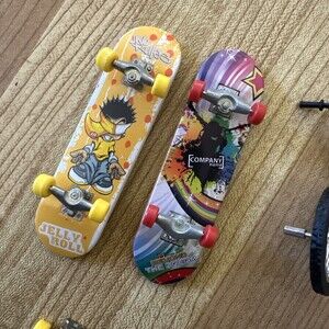 Tech Deck Fingerboards Jelly Roll No Rules + Bonus Lot. Miniature Bicycles Etc